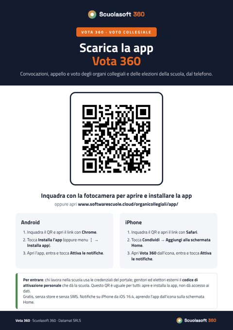 Prima pagina: Scarica la app Vota 360